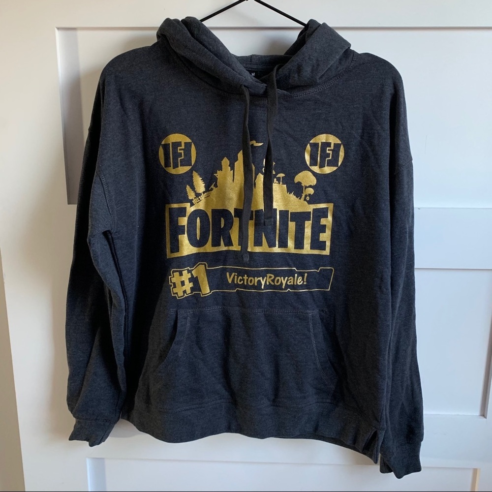 FORTNITE #1 Victory Royale Dark Gray Sweatshirt M